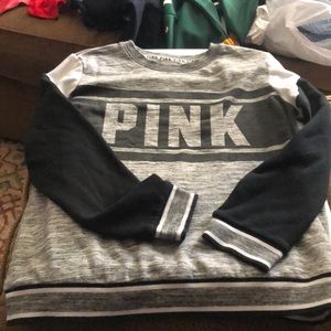 Pink sweater shirt long sleeve